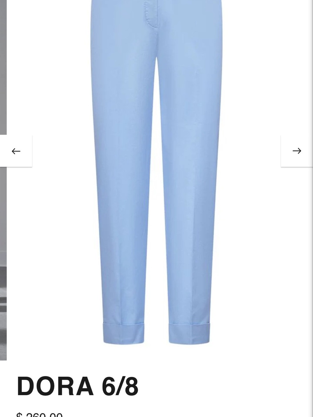 RAFFAELLO ROSSI Light Blue Tailored Trousers